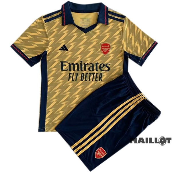 Foot Maillot Pas Cher Spécial Conjunto De Enfant Arsenal 2023 2024 Jaune