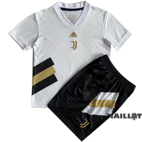 Foot Maillot Pas Cher Spécial Conjunto De Enfant Juventus 2023 2024 Blanc Noir