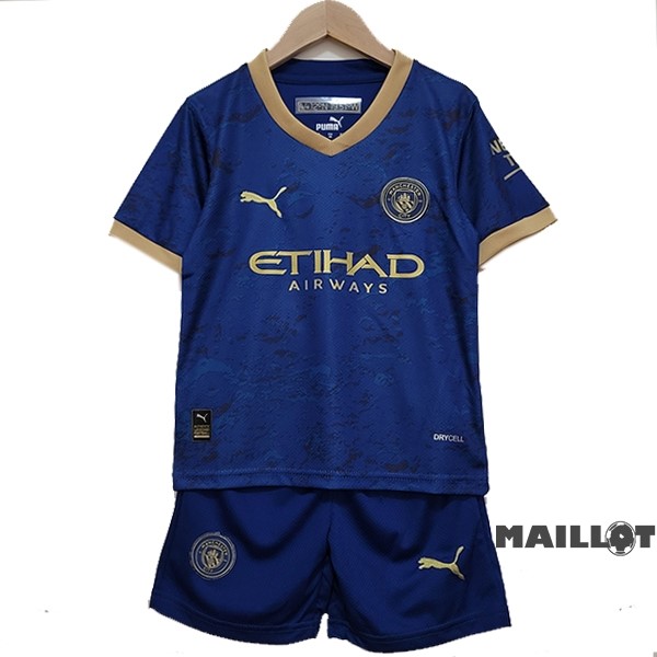 Foot Maillot Pas Cher Spécial Conjunto De Enfant Manchester City 2022 2023 Bleu Marine