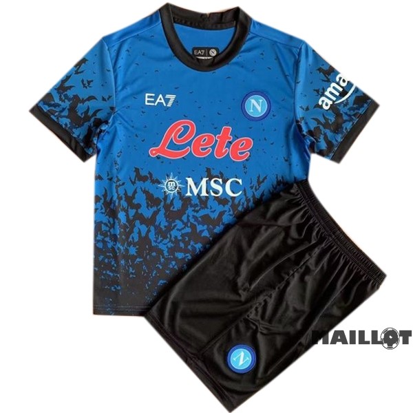 Foot Maillot Pas Cher Spécial Conjunto De Enfant Napoli 2022 2023 Bleu