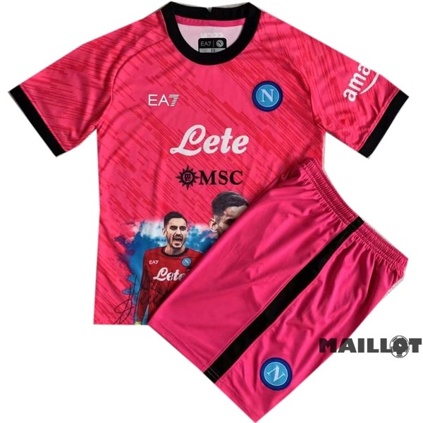 Foot Maillot Pas Cher Spécial Conjunto De Enfant Napoli 2022 2023 Rose