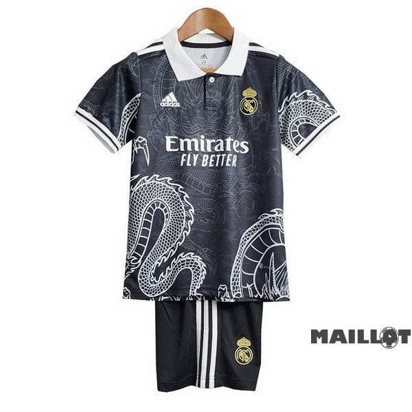 Foot Maillot Pas Cher Spécial Conjunto De Enfant Real Madrid 2023 2024 Noir