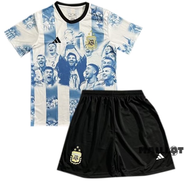 Foot Maillot Pas Cher Spécial Conjunto De Homme Argentine 2023 Blanc