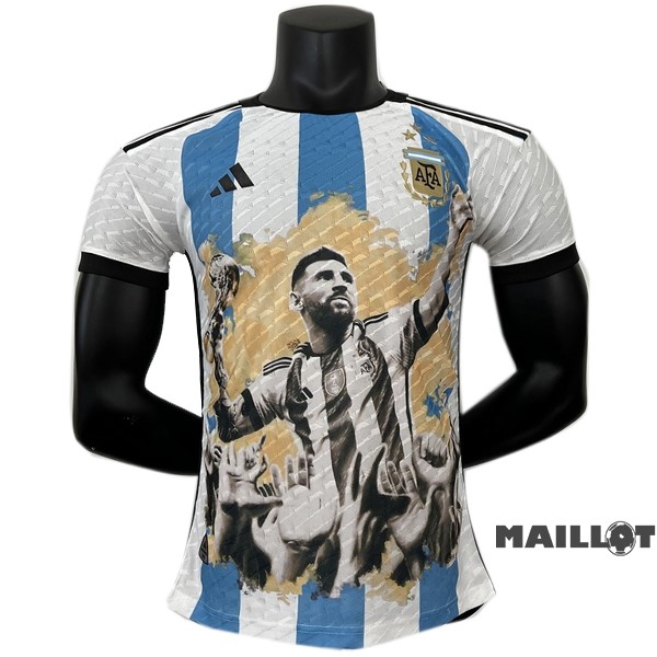 Foot Maillot Pas Cher Spécial Joueurs Maillot Argentine 2023 Bleu Blanc