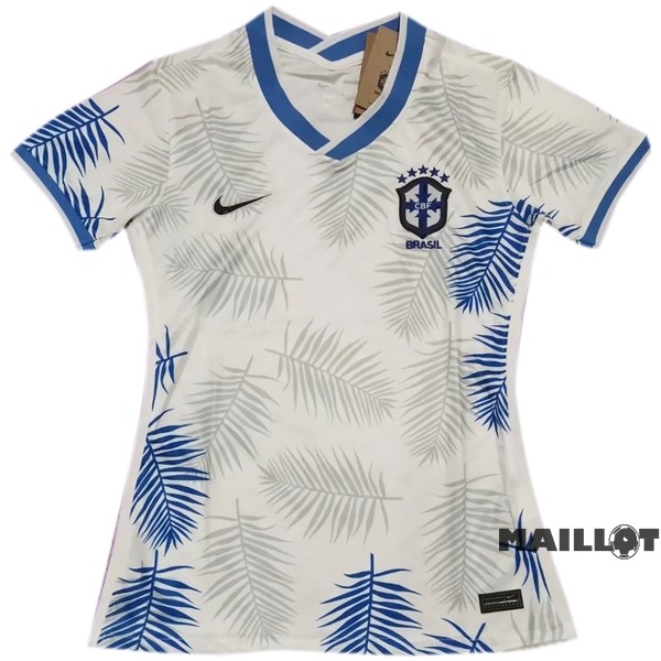 Foot Maillot Pas Cher Spécial Maillot Femme Brésil 2022 Blanc