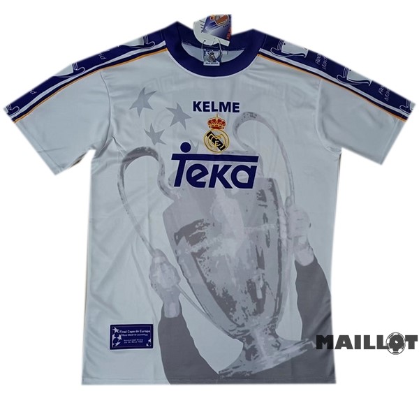 Foot Maillot Pas Cher Spécial Maillot Real Madrid Retro 1997 1998 Blanc