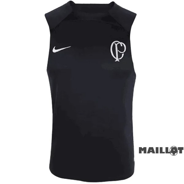 Foot Maillot Pas Cher Spécial Maillot Sans Manches Corinthians Paulista 2022 2023 Noir