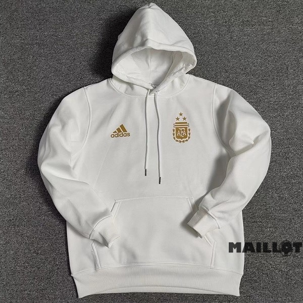 Foot Maillot Pas Cher Sudaderas Con Capucha Argentine 2023 Blanc