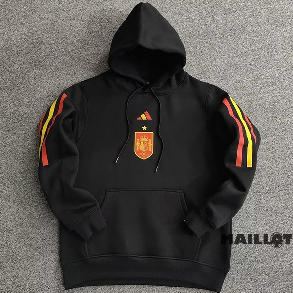 Foot Maillot Pas Cher Sudaderas Con Capucha Espagne 2022 Noir