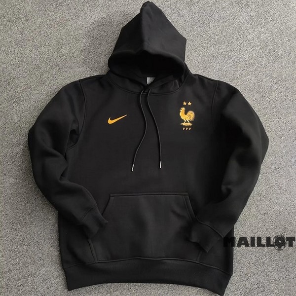 Foot Maillot Pas Cher Sudaderas Con Capucha France 2022 II Noir