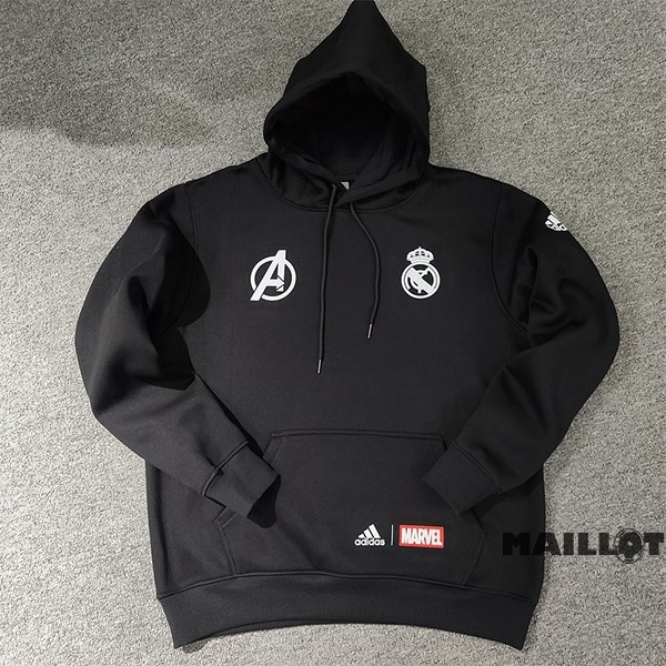 Foot Maillot Pas Cher Sudaderas Con Capucha Real Madrid 2022 2023 I Noir