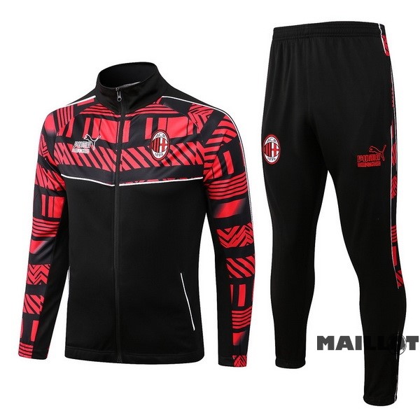 Foot Maillot Pas Cher Survêtements AC Milan 2022 2023 Rouge I Noir