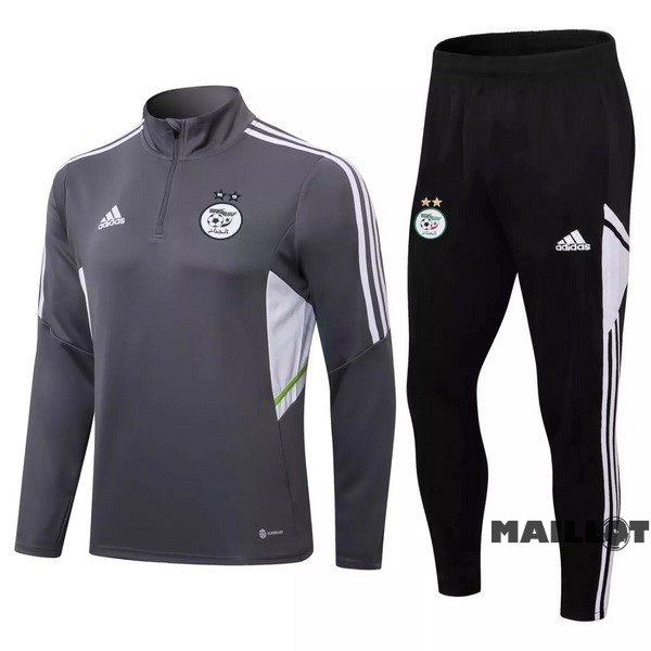 Foot Maillot Pas Cher Survêtements Algérie 2022 Gris Noir