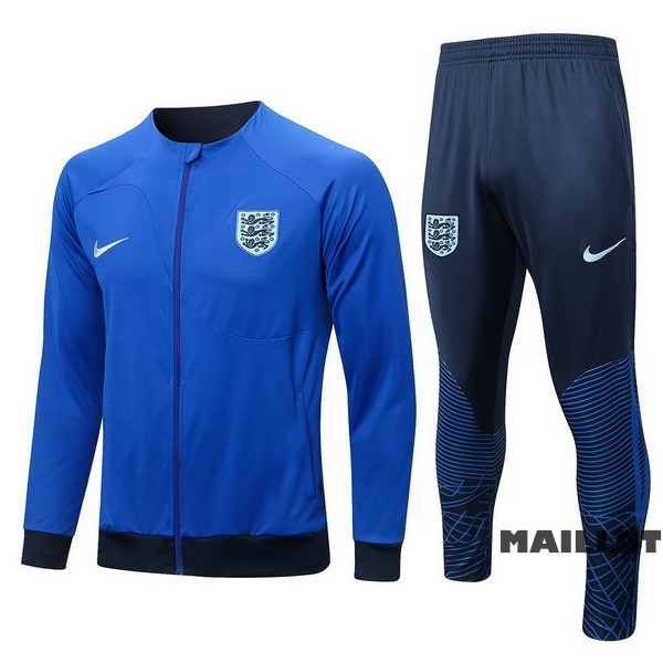 Foot Maillot Pas Cher Survêtements Angleterre 2022 II Bleu