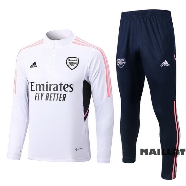 Foot Maillot Pas Cher Survêtements Arsenal 2022 2023 Blanc I Rose