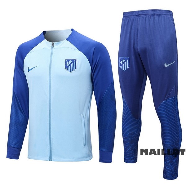 Foot Maillot Pas Cher Survêtements Atlético Madrid 2022 2023 II Bleu