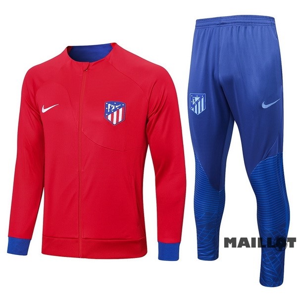 Foot Maillot Pas Cher Survêtements Atlético Madrid 2022 2023 Rouge Bleu