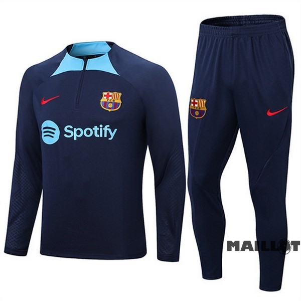 Foot Maillot Pas Cher Survêtements Barcelona 2022 2023 Bleu IIIIII Marine