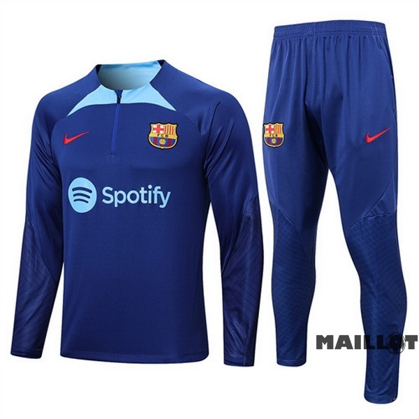 Foot Maillot Pas Cher Survêtements Barcelona 2022 2023 Bleu III Marine