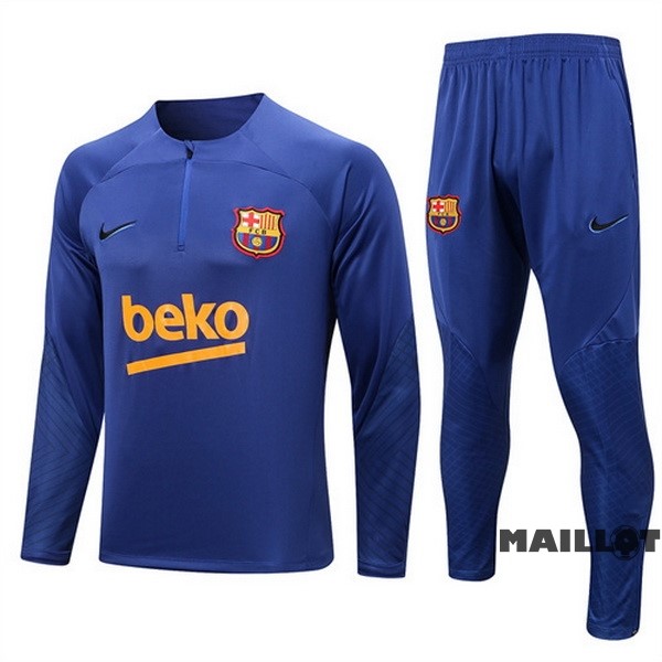 Foot Maillot Pas Cher Survêtements Barcelona 2022 2023 Bleu I Marine