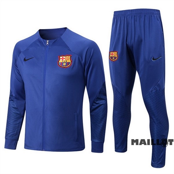 Foot Maillot Pas Cher Survêtements Barcelona 2022 2023 Bleu Marine