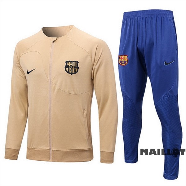 Foot Maillot Pas Cher Survêtements Barcelona 2022 2023 Jaune Bleu