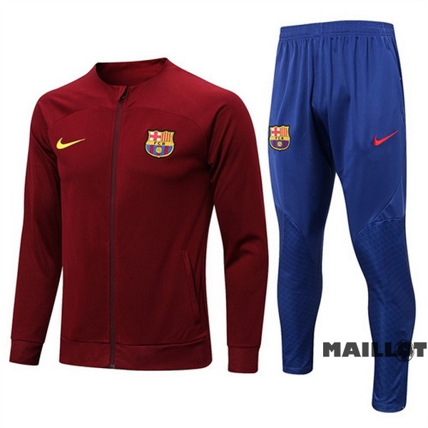 Foot Maillot Pas Cher Survêtements Barcelona 2022 2023 Rouge Bleu