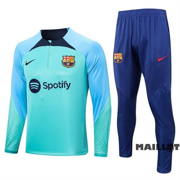 Foot Maillot Pas Cher Survêtements Barcelona 2022 2023 Vert Bleu