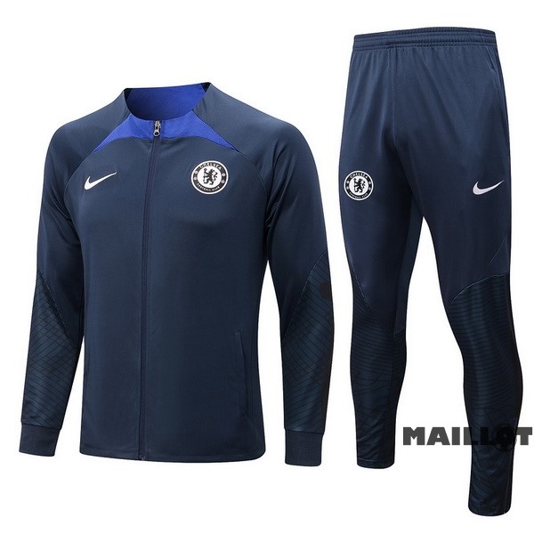 Foot Maillot Pas Cher Survêtements Chelsea 2022 2023 Bleu I Marine