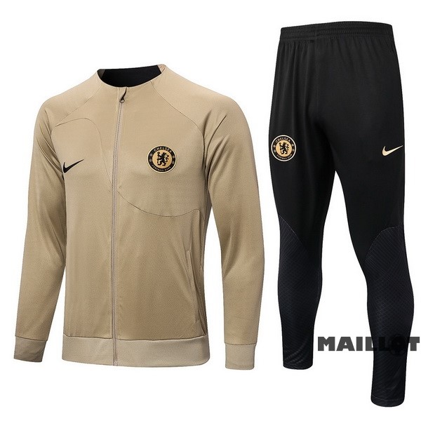 Foot Maillot Pas Cher Survêtements Chelsea 2022 2023 Jaune Noir