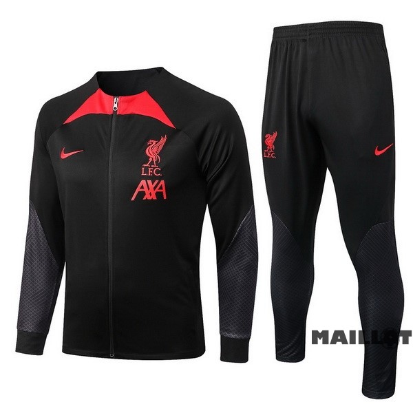 Foot Maillot Pas Cher Survêtements Enfant Liverpool 2022 2023 Noir III Rouge