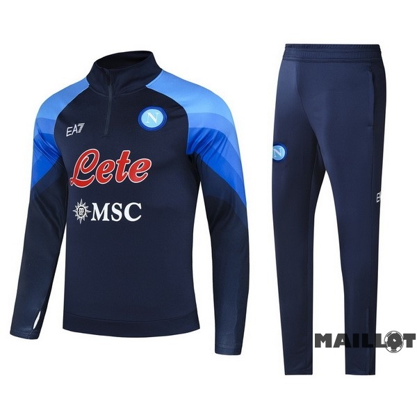 Foot Maillot Pas Cher Survêtements Enfant Napoli 2022 2023 Bleu Marine