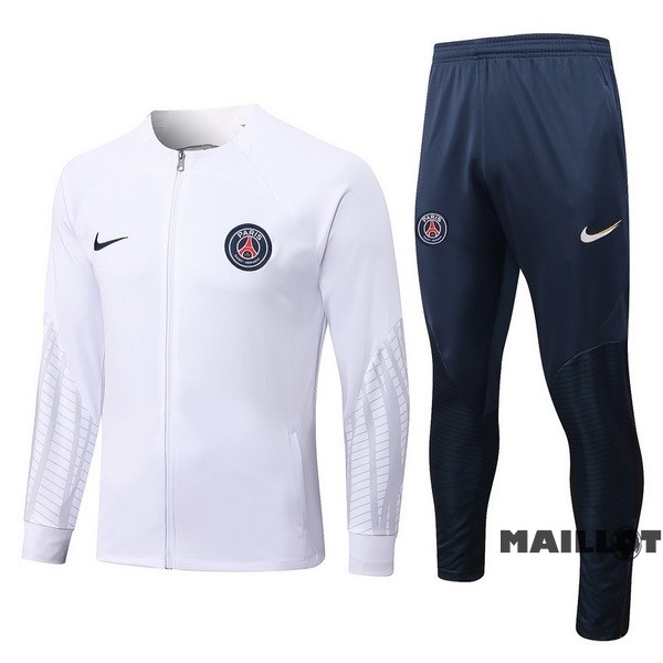 Foot Maillot Pas Cher Survêtements Enfant Paris Saint Germain 2022 2023 Blanc Bleu