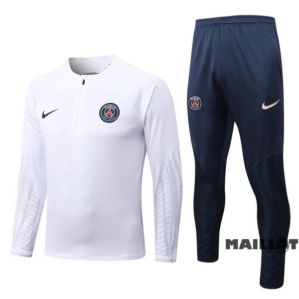 Foot Maillot Pas Cher Survêtements Enfant Paris Saint Germain 2022 2023 Blanc I Bleu