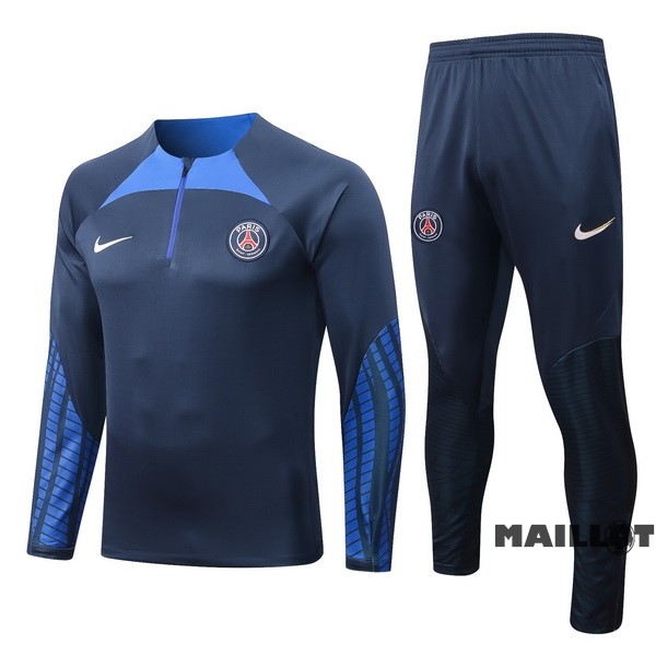 Foot Maillot Pas Cher Survêtements Enfant Paris Saint Germain 2022 2023 Bleu II Marine