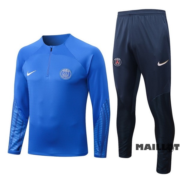 Foot Maillot Pas Cher Survêtements Enfant Paris Saint Germain 2022 2023 Bleu Noir