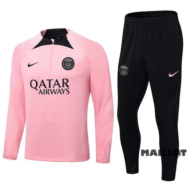 Foot Maillot Pas Cher Survêtements Enfant Paris Saint Germain 2022 2023 Rose Noir