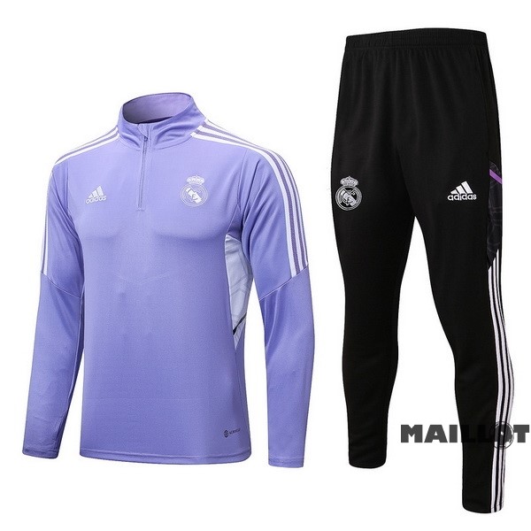 Foot Maillot Pas Cher Survêtements Enfant Real Madrid 2022 2023 Purpura I Noir
