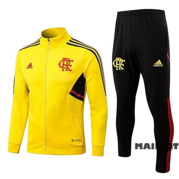 Foot Maillot Pas Cher Survêtements Flamengo 2022 2023 Jaune Noir