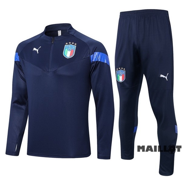 Foot Maillot Pas Cher Survêtements Italie 2022 Bleu III Marine