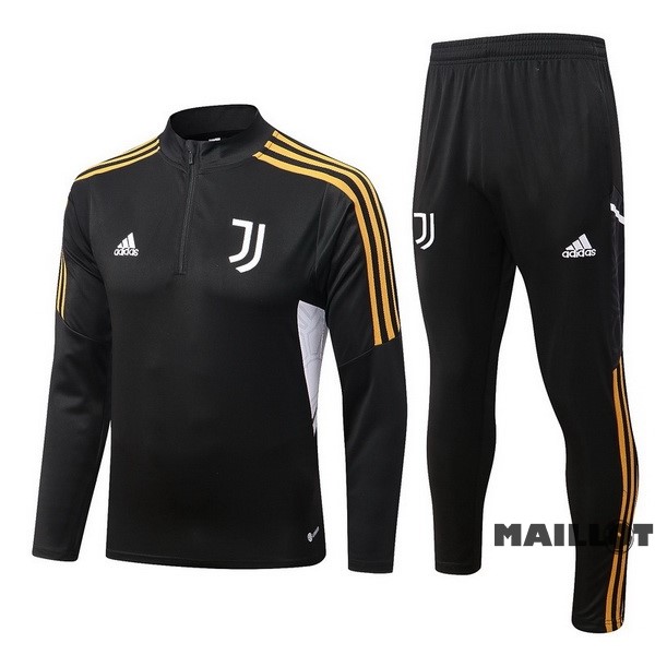 Foot Maillot Pas Cher Survêtements Juventus 2022 2023 Noir Jaune Blanc