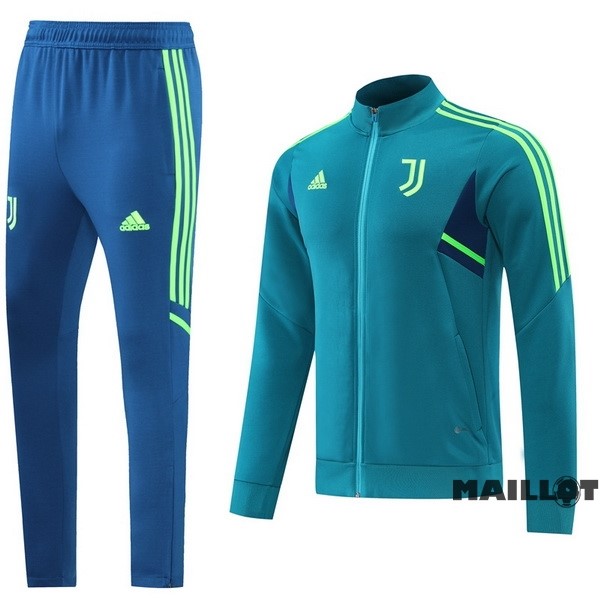 Foot Maillot Pas Cher Survêtements Juventus 2022 2023 Vert Bleu