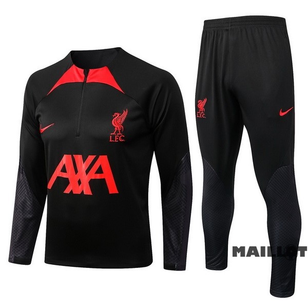 Foot Maillot Pas Cher Survêtements Liverpool 2022 2023 Noir I Rouge