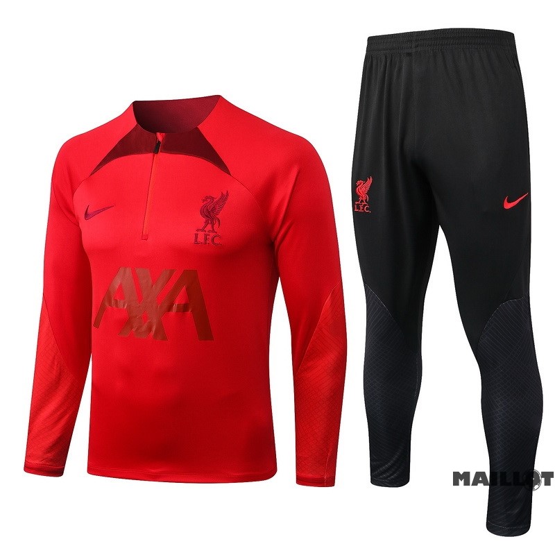 Foot Maillot Pas Cher Survêtements Liverpool 2022 2023 Rouge I Noir