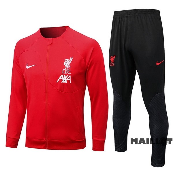 Foot Maillot Pas Cher Survêtements Liverpool 2022 2023 Rouge Noir