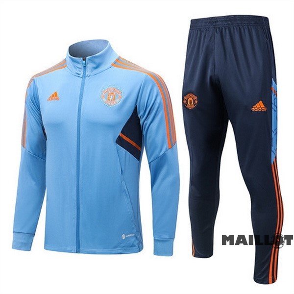 Foot Maillot Pas Cher Survêtements Manchester United 2022 2023 I Bleu