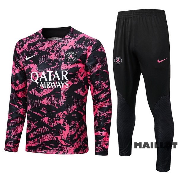 Foot Maillot Pas Cher Survêtements Paris Saint Germain 2022 2023 Rose I Noir