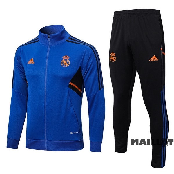 Foot Maillot Pas Cher Survêtements Real Madrid 2022 2023 Bleu Noir