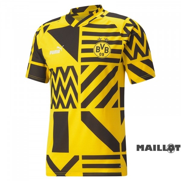 Foot Maillot Pas Cher Thailande Antes del Juego Maillot Borussia Dortmund 2022 2023 Jaune