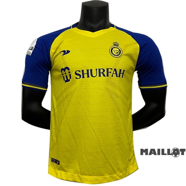 Foot Maillot Pas Cher Thailande Domicile Joueurs Maillot Al Nassr 2022 2023 Jaune